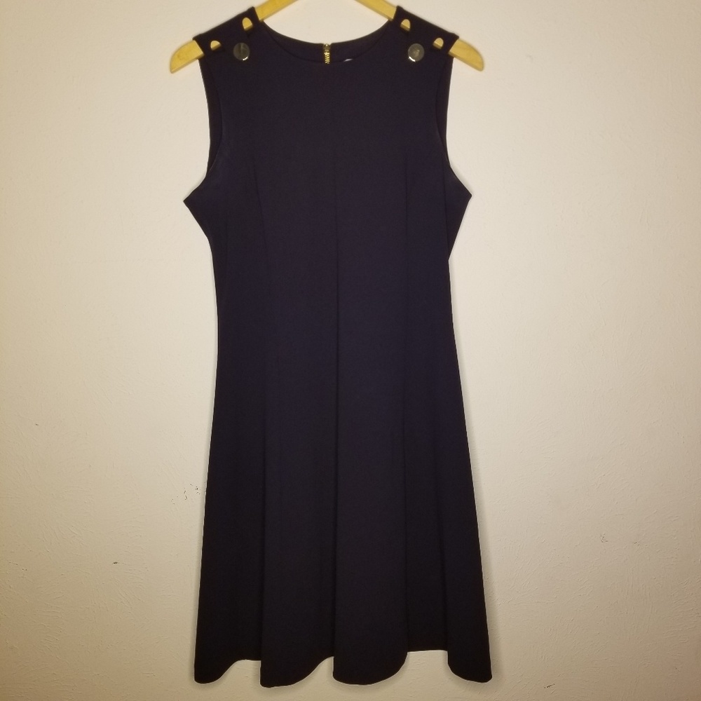 Calvin Klein Women's Navy Sleeveless Dress, size 8